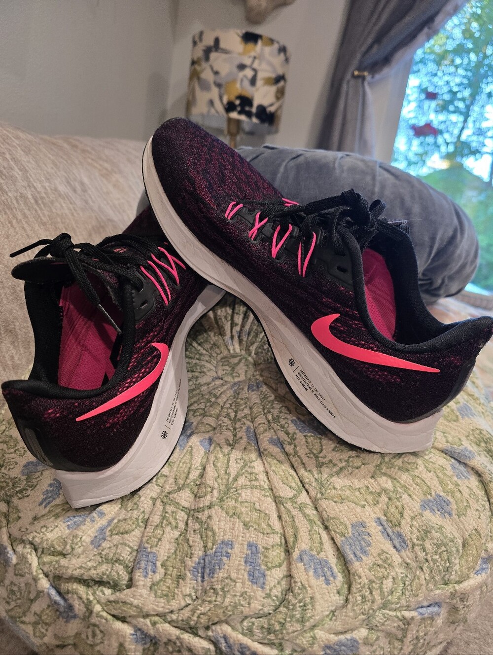 Nike Air Zoom Pegasus 36 Women's Running Shoes Black Pink Blast